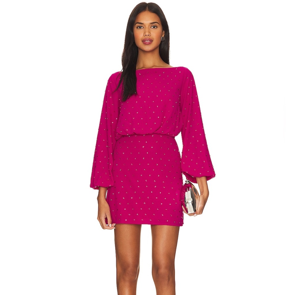 Astr The Label Edita Dress XS Fuchsia - NWT